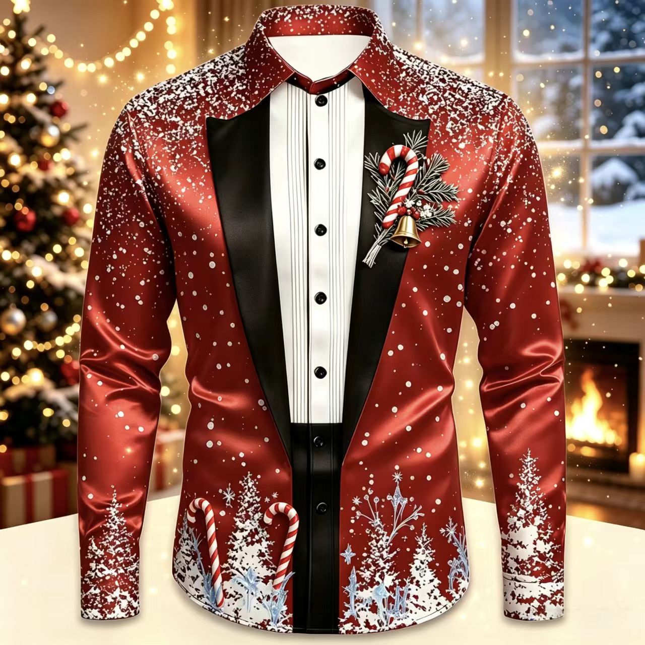 Kemeja Lengan Panjang Satin Pr - Mens Satin Silk Dress Shirt ulasan dan harga