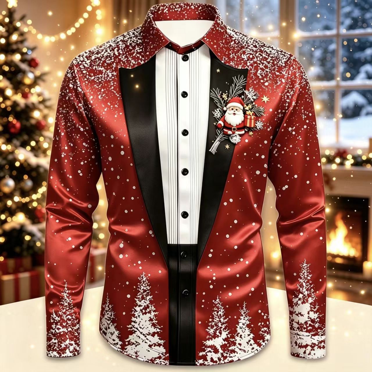 Kemeja Lengan Panjang Satin Pr - Mens Satin Silk Dress Shirt ulasan dan harga