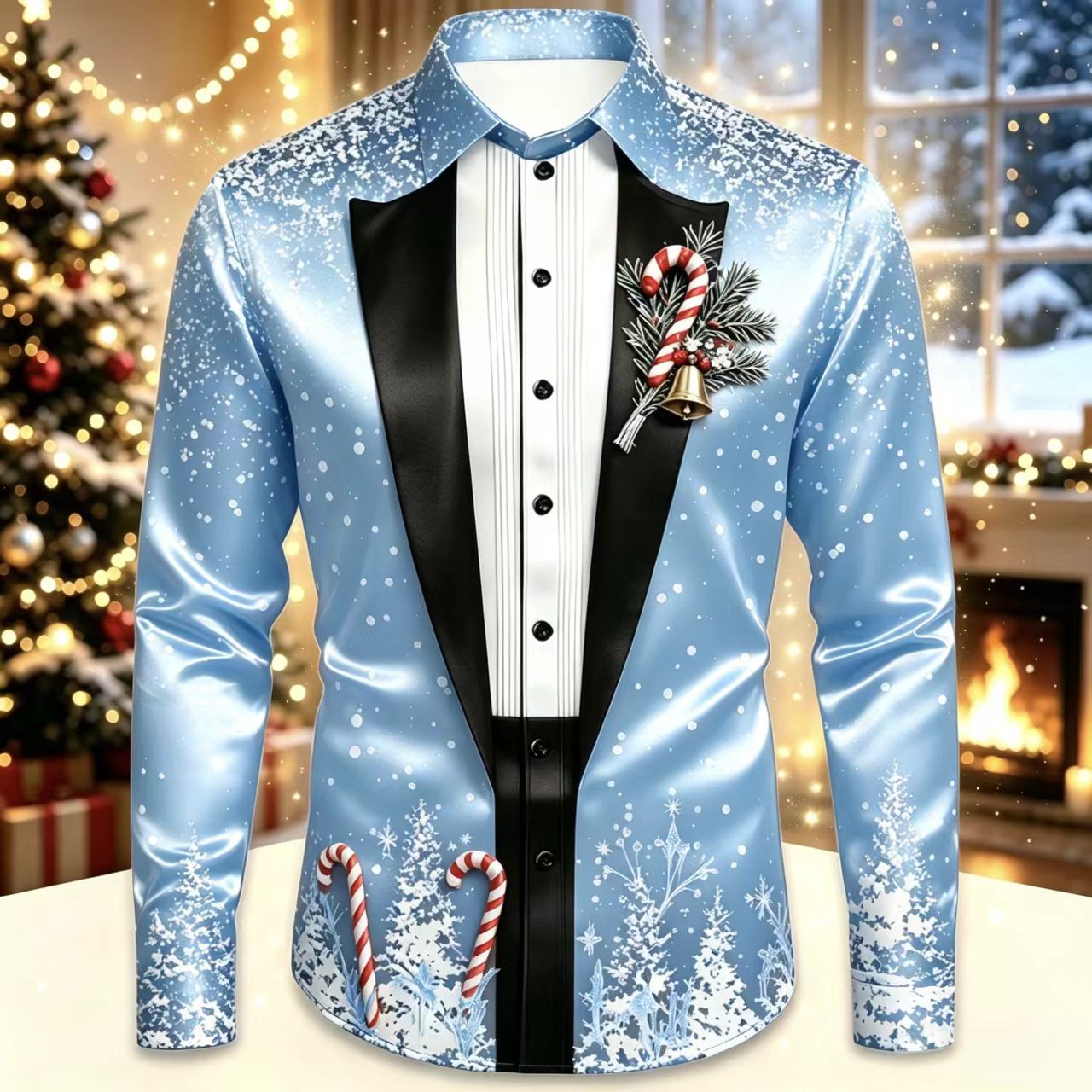 Kemeja Lengan Panjang Satin Pr - Mens Satin Silk Dress Shirt ulasan dan harga