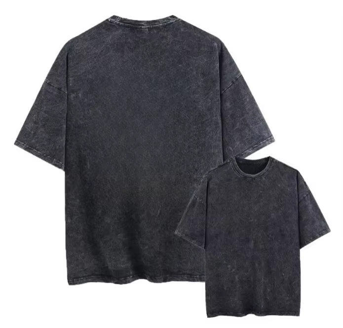 Kaos Lengan Pendek dengan Desa - Acid Wash Vintage Graphic T Shirt ulasan dan harga